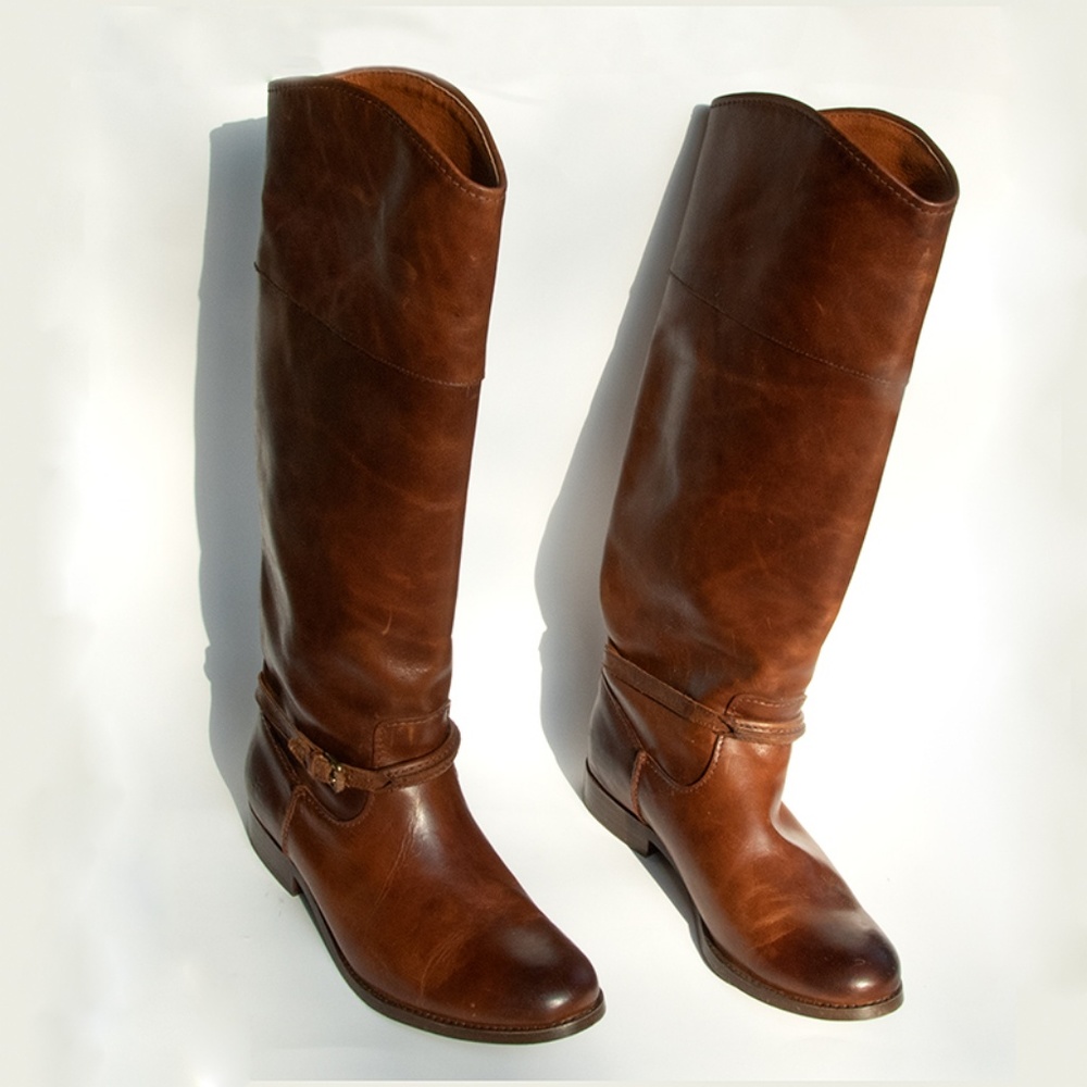 Frye Melissa Knee-High Leather Boot Sz 6 1/2M